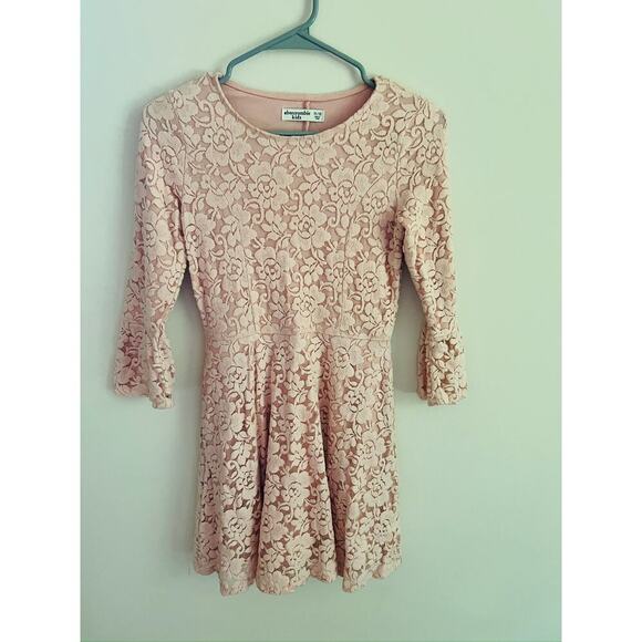 Abercombie Kids Light Pink Floral Dress - Picture 1 of 4